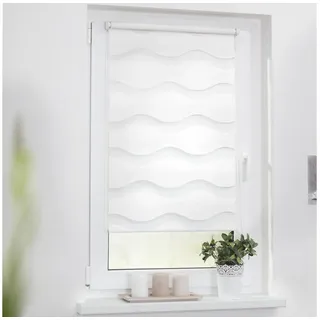 Lichtblick Doppelrollo Welle 90 x 220 cm weiß
