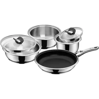 WMF Topf-Set 7-tlg. Kasserolle + Bratpfanne + Glasdeckel