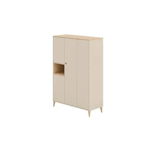 Paidi Kinderkleiderschrank Mila & Ben 141,2 x 205,8 x 51,3 cm Buche massiv beige