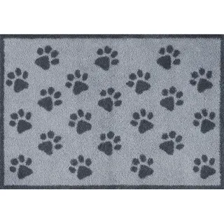Turtle Mat wash+dry FUßMATTE Paws Grey, rechteckig 9 mm Höhe, grau