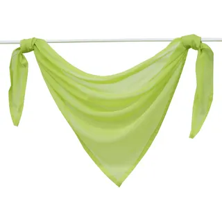 Joyswahl Querbehang Voile Triangle Schals Emma Deko Transparente Gardinen LxB 200x100cm Grün 1er Pack