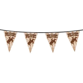 Boland BOL54350 Girlande mit Western-Wildwesten, 6 m