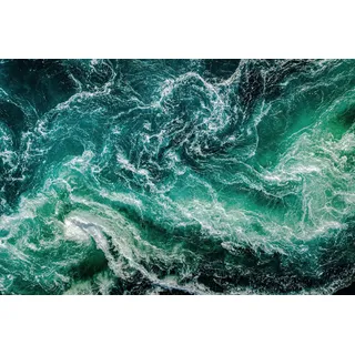 queence Leinwandbild »Aqua« Kunst   Meer   Meer Bilder   Modern   Spa   Spa Bilder 1 Stk. tlg. Akustikbild mit sehr guten Schallabsorptions-Eigenschaften, grün