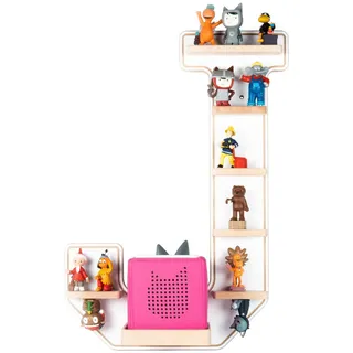 BOARTI Kinderregal Holz Regal Buchstabe J 1 Stk. weiß