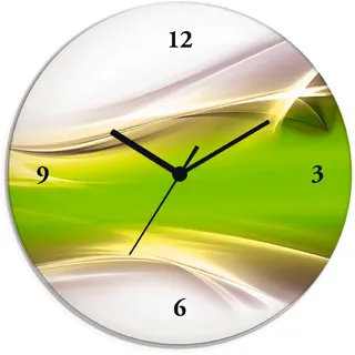 Artland Wanduhr »Kreatives Element« wahlweise mit Quarz- oder Funkuhrwerk, lautlos ohne Tickgeräusche, grün