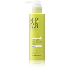 Nip + Fab Teen Skin Fix Pore Blaster | Anti-Akne-Behandlung | Gesichtsreinigungsgel für die Nacht | Salicylsäure | Wasabi-Extrakt | Teebaum | Gereinigte Poren | 145 ml