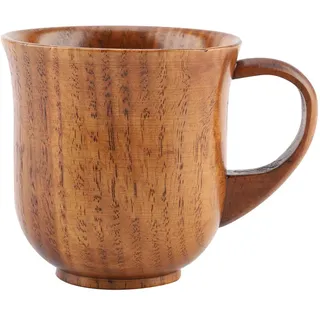 Holzbecher, Holzbecher mit aus Holz zum Trinken von Tee, Kaffee, Wein, Bier, Heißgetränken, Saft, Milch(#2)