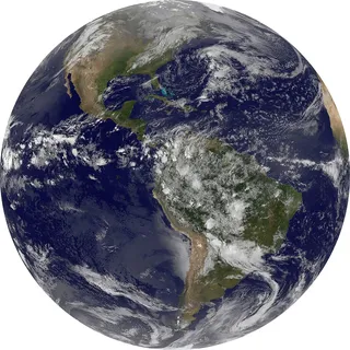 KOMAR Fototapete rund Earth