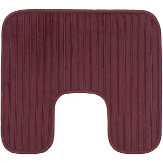 Gözze Badematte »Berlin« Höhe 7 mm rutschhemmend beschichtet fußbodenheizungsgeeignet Badteppich, Uni Farben, Cord Optik, waschbar, lila