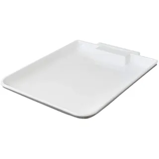 intervisio Tropfschale für Desinfektionsspender, Abtropfschale Desinfektionsmittelspender, Universal-Tropfschale aus weißem ABS-Kunststoff, Tropfschutz für mehr Hygiene, Wandmontage, 1 Stück