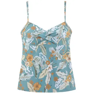 SUNSEEKER Bügel-Tankini-Top »Suva« in gedrehter Optik, blau