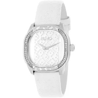 Liu Jo Luxus Damenuhr Solo Tempo Grundstück Etui Achteckig Weiß