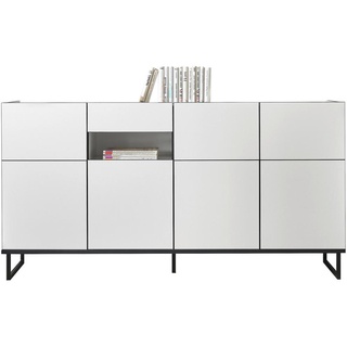 home24 SIDEBOARD Schwarz, Weiß - 180x94x40 cm