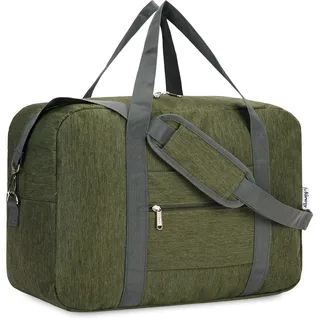 für Reisetasche Handgepäck Easyjet Handgepäck 45x36x20 Handgepäck Tasche für Flugzeug Faltbare Reisetasche Weekender Damen und Herren 30L (Armeegrün)