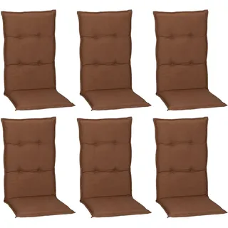 Beo Sitzauflage Hochlehner Tolonaro 6er-Set DunkelBraun