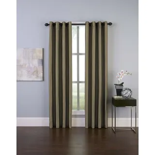 Curtainworks Malta Kunstseide Tülle Vorhang Panel, Bronze, 50 by 144"