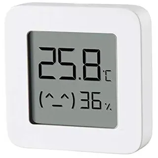 Xiaomi Mi Temperature and Humidity Monitor 2 Monitore zur Kontrolle der Temperatur und Luftfeuchtigkeit, Packung mit 2 Stück, weiß, groß