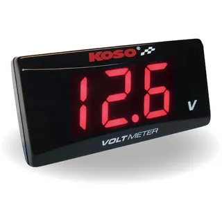 Koso Voltmeter Koso Super Slim Style 8-18 Volt rot