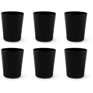 Excelsa Portofino Set 6 Gläser, Schwarz, 30 cl., mundgeblasenes Glas