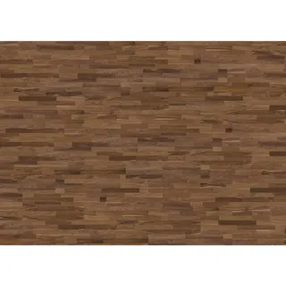 Living by Haro Parkettboden , Nussbaumfarben , Holzwerkstoff , 3-Schicht , 18x108.5 cm , Blauer Engel, Pefc, Made in Germany , pflegeleicht, widerstandsfähig, abriebbeständig, für Fußbodenheizung geeignet, stuhlrollengeeignet , Teppiche und Böden, Bodenbeläge, Parkettböden, Schiffsboden