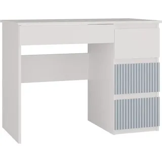 Funktioneller Kinderschreibtisch mit 4 Schubladen MIJAS ARTESO - Weiß/Blau | Farbe: Weiß/Blau | Größe: 98x51x76 cm