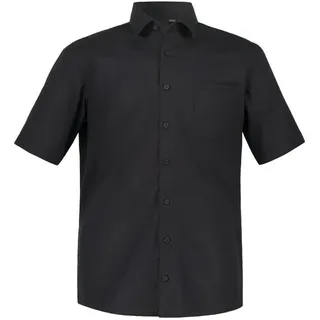 JP 1880 Herren große Größen Übergrößen Menswear L-8XL Hemd, Business, bügelfrei, Kentkragen, Halbarm, Comfort Fit, bis 8XL schwarz 4XL 804891100-4XL