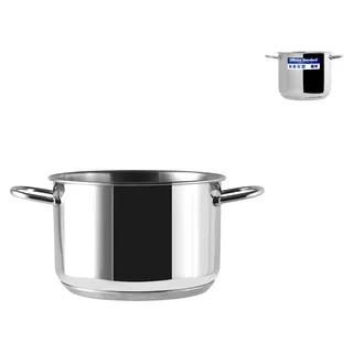 Officine Standard Sara Werkstatt Standard Topf, Edelstahl, 34 x 22 x 15 cm