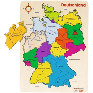 Goki 57860 - Einlegepuzzle - Deutschland II