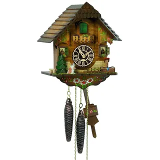 Trenkle - 1502 - Chalet-Uhr Wanduhr Kuckuck - Kettenuhrwerk 1 Tag - Kuckuck Classic