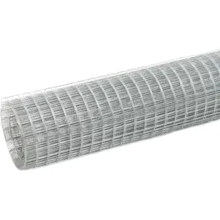 vidaXL Maschendrahtzaun 1500 x 150 cm Silber/Stahl