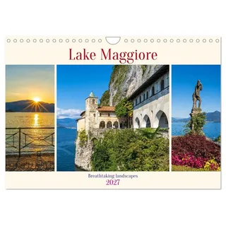 Lake Maggiore - Breathtaking landscapes (Wall Calendar 2027 DIN A4 landscape), CALVENDO 12 Month Wall Calendar: Discover the beauty of Lake Maggiore all year round (CALVENDO Places)