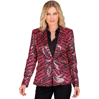 W WIDMANN MILANO Party Fashion - Pailletten Blazer Damen, funkelndes Jackett, für Karneval, Festival, Mottoparty