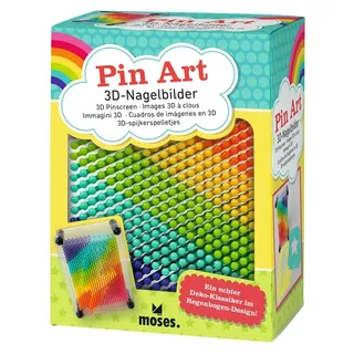 Moses 3D-Nagelbilder Regenbogen Pin Art Schablone