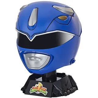 Power Rangers Lightning Collection Mighty Morphin Blauer Ranger Premium-Helm zum Präsentieren und für Cosplay, Multi