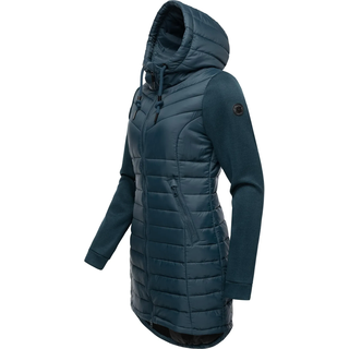 Langjacke RAGWEAR "Outdoorjacke Sandrra Long", Damen, Gr. S, blau (petrol), Obermaterial: 100% Polyester PES.  Obermaterial: Futter: 100% Polyester PES. 100% Polyester PES., Jacken Langjacke