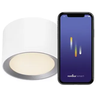 Nordlux Landon Smart 1 LED Deckenleuchte 13 cm weiß