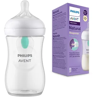 Philips Avent Natural Response - Babyflasche mit AirFree Ventil 260ml, Sauger 3 - SCY673/01