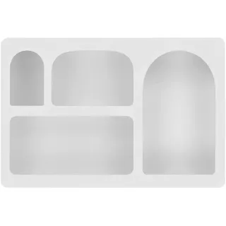 Wandregal , Weiß , Holz , 60x40x13 cm , hängend , Wohnzimmer, Regale, Wandregale