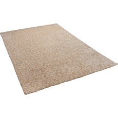Sansibar Teppich »Munkmarsch Uni«, rechteckig, meliert, besonders weich, Wohnzimmer, Schlafzimmer, beige