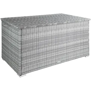 Tectake Auflagenbox Oslo 145 x 82,5 x 79,5 cm Hellgrau