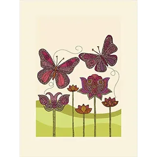 Valentina Ramos 'Schmetterlinge' montiert Drucken,30 x 40 cm
