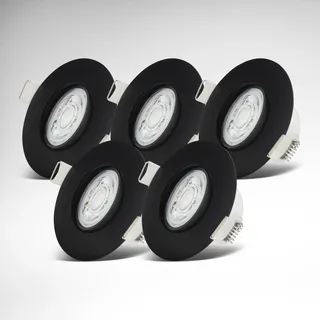 B.K.Licht LED dimmbar, Spots, schwarz