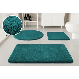 OTTO home Badematte »Neele« Höhe 20 mm rutschhemmend beschichtet schnell trocknend Badteppich, getuftet, modern, Uni, antirutsch, flauschig, Hochflor