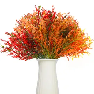 Montrestar 8 Bündel Kunstblumen Herbst, Herbstblumen Künstlich, Herbst Deko Herbstzweige, Herbststrauß Künstlich, Herbstdeko für Innen Draußen Tisch Balkonkasten Garten Tisch