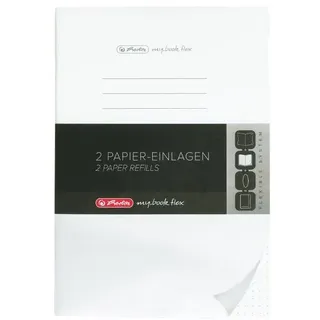 Herlitz Notizbuch A5 Blanko Weiß