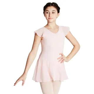 Capezio Flutter Sleeve Dress - Girls, Pink, Small