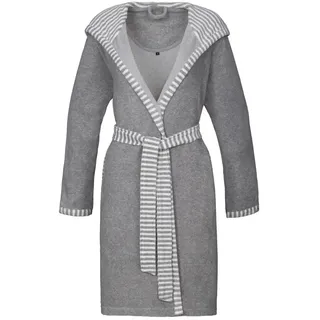 Vossen Bademantel , Grau , Textil , Gr. S , female , Oeko-Tex® Standard 100 , Taschen, angenehm warm, hochwertige Qualität, modische Optik , Heimtextilien, Badtextilien, Bademäntel, Bademäntel Damen