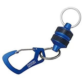 Rapala Unisex-Adult Clip RCD Magnetic Release-Schlüsselanhänger mit Karabiner-zum Aufhängen von Angelködern, Kunstködern und Angelzubehör-Magnetischer Verschluss-Metall, Blau, Einzigartig