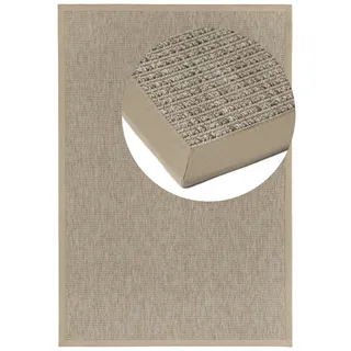 DEKOWE »Basic S2 Rustic« rechteckig 10 mm Höhe meliert, Sisaloptik, mit Bordüre, In- und Outdoor geeignet