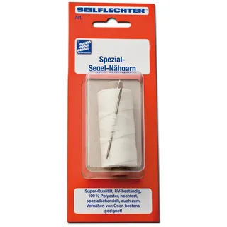 SEILFLECHTER Segelgarn 120 m Spule mit Nadel - fein